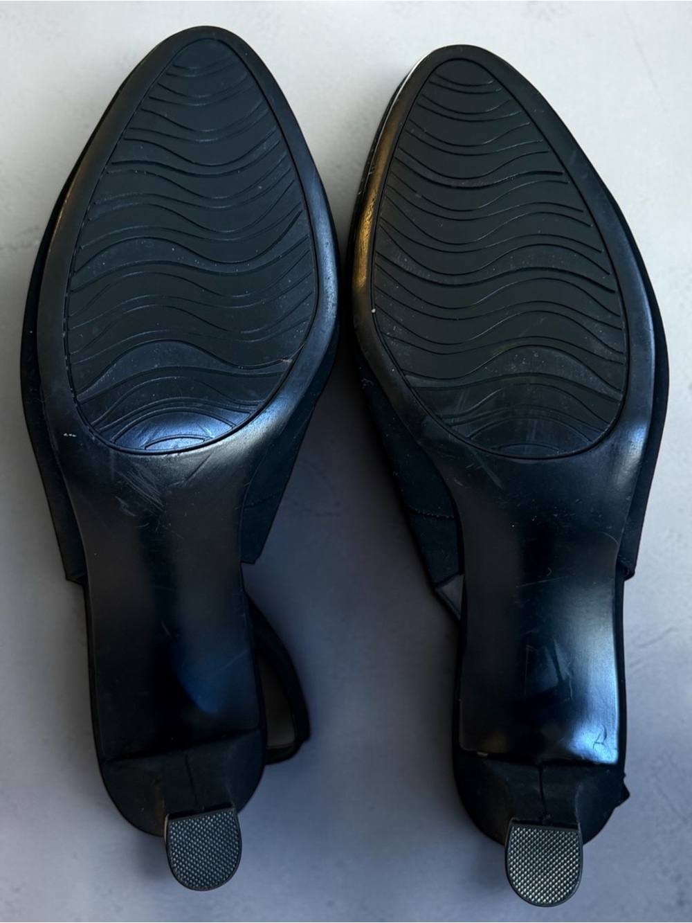 Impo Veronia Black Slingback Pumps Size 9M 3” Heel Classic Career Dress Shoes - Picture 8 of 8